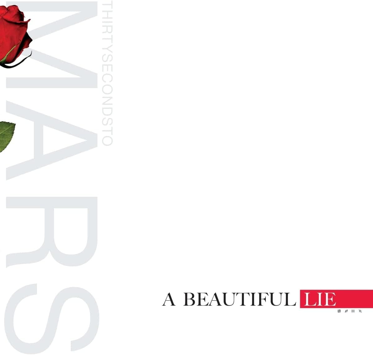 A Beautiful Lie por Thirty Seconds to Mars — capa do álbum
