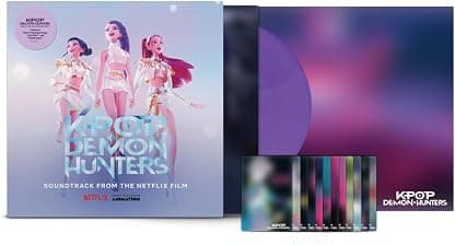 KPop Demon Hunters (Soundtrack from the Netflix Film) [Amazon Exclusive Violet LP] por Huntr/x, Saja Boys Kpop Demon Hunters Cast — capa do álbum