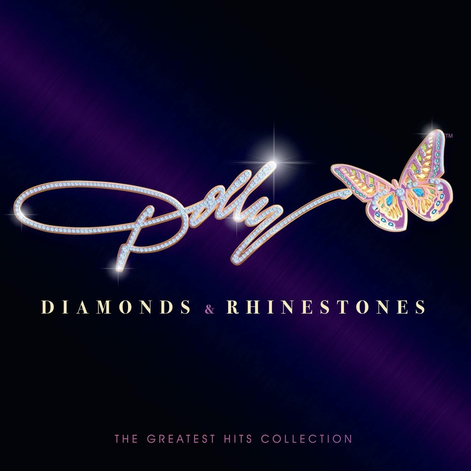 DIAMONDS & RHINESTONES: THE GREATEST HITS COLLECTION (2LP) por Dolly Parton — capa do álbum