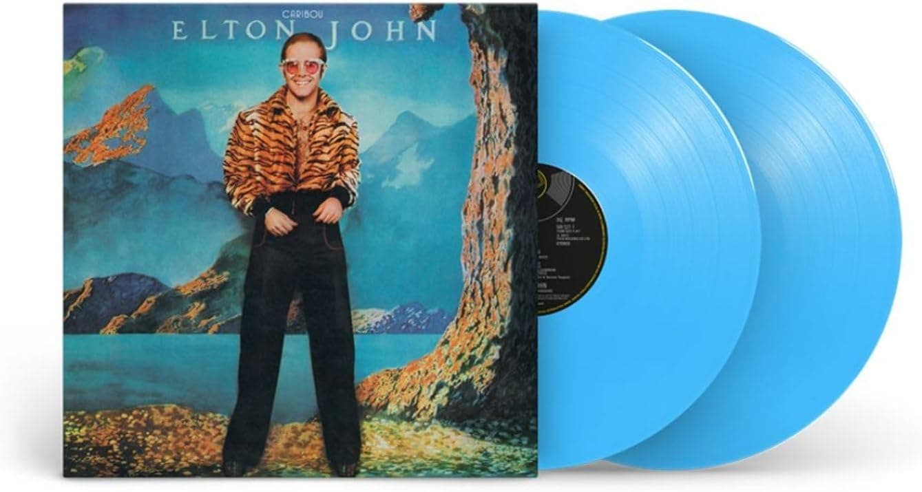 Caribou (50th Anniversary)[Sky Blue 2 LP] por Elton John — capa do álbum