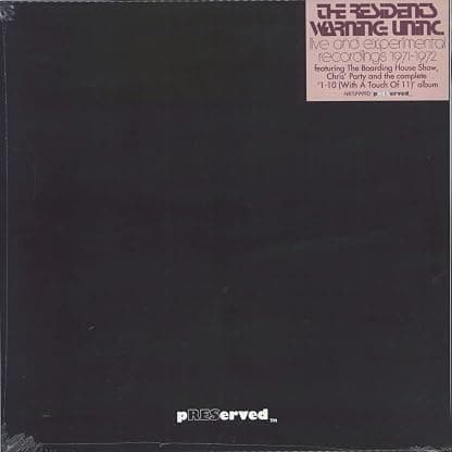 Warning: UNINC - RSD 2022 - Sealed por The Residents — capa do álbum