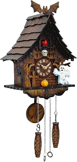 Relógio cuco para arte de parede: decorações de Halloween, controle de volume, modo noturno, estilo alemão, floresta negra, retrô, tradicional, feito à mão, decoração de casa, presentes para a família por Artista não identificado — capa do álbum