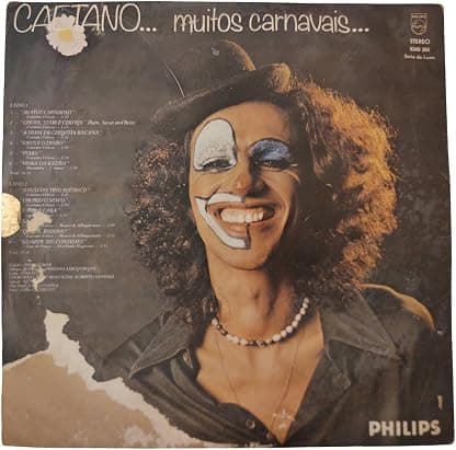 Caetano - Muitos Carnavais - 1977 | Disco de Vinil | Selo Philips - Série de Luxo por Caetano Veloso — capa do álbum