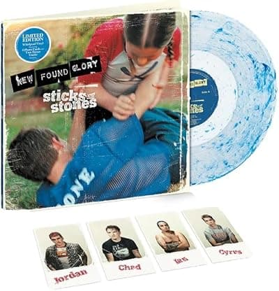 Sticks And Stones[Clear Blue Whirlpool LP] por New Found Glory — capa do álbum