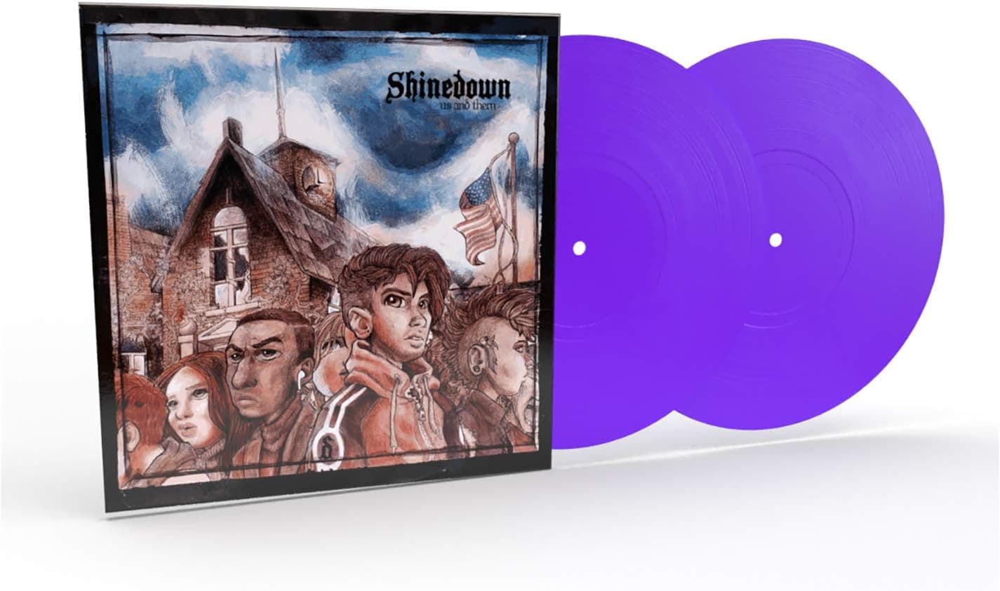 Us And Them (Clear Purple vinyl) [Disco de Vinil] por Shinedown — capa do álbum