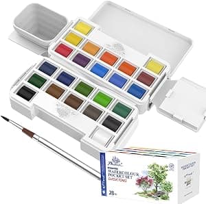 PHOENIX Conjunto de tinta aquarela Twist Travel - Mini paleta de aquarela, conjunto de bolso portátil de 24 cores com kits de pintura em aquarela por Artista não identificado — capa do álbum