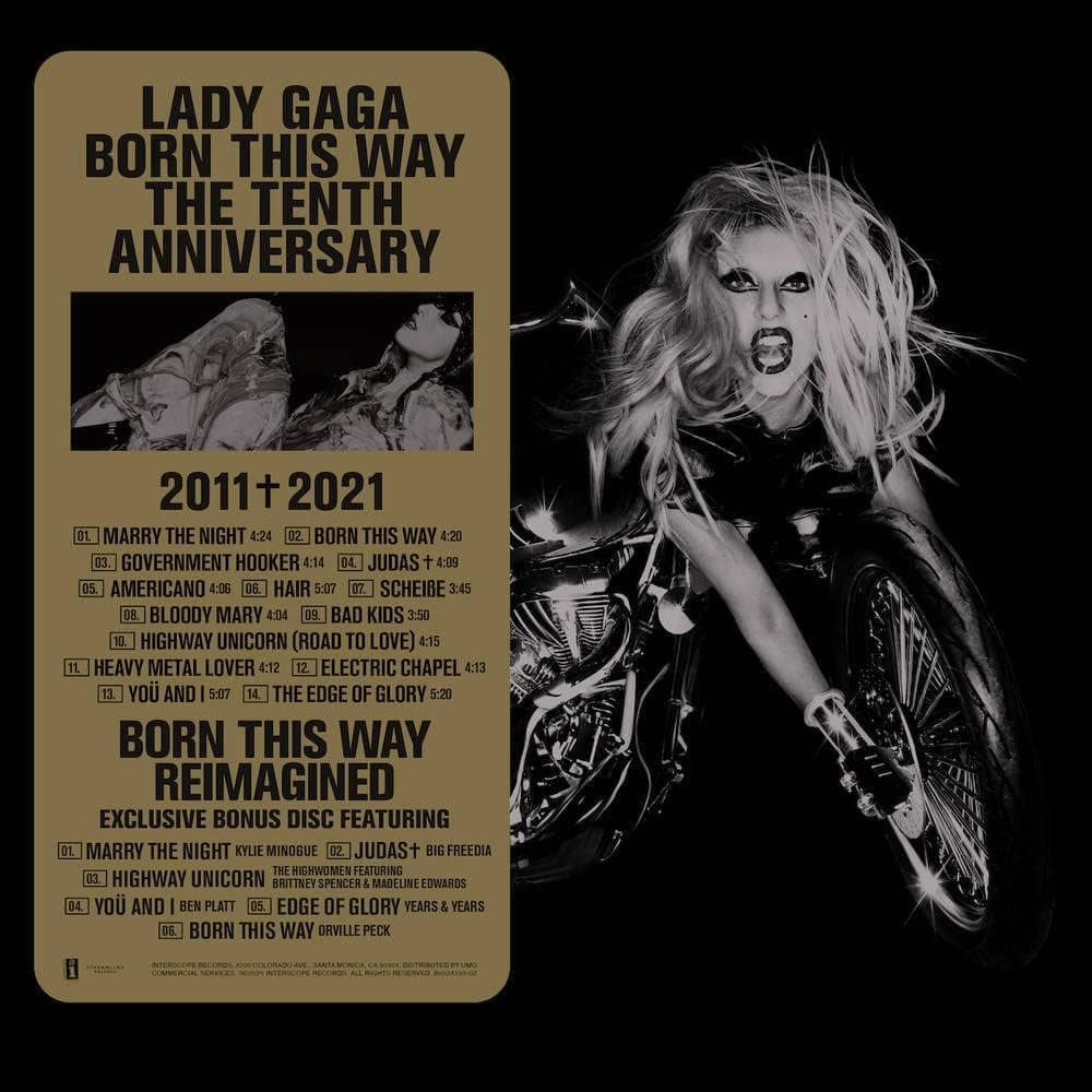 BORN THIS WAY THE TENTH ANNIVERSARY [3 LP] por Lady Gaga — capa do álbum