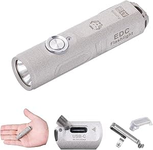 RovyVon Lanterna A3 Pro G4 USB-C recarregável 7000K EDC, 650 lúmens altos ultra brilhante com branco frio, modo de bloqueio, presente para bolso externo (superfície de mármore) por Artista não identificado — capa do álbum