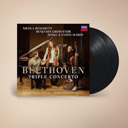 Decca Beethoven: Triple Concerto, Op. 56[2 LP] por Nicola Benedetti/Sheku Kanneh-Mason/Benjamin Grosvenor — capa do álbum