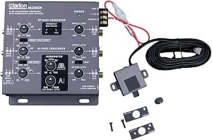 Clarion MCD360V entradas RCA de 6 canais de 3 vias Crossover eletrônico com controle de nível de subwoofer remoto Saída de nível ajustável para subwoofer dianteiro traseiro por Artista não identificado — capa do álbum