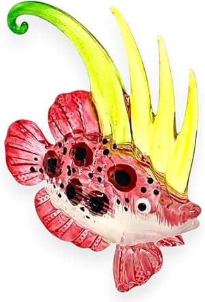 ChangThai Design Tiny 2½" Long Pink Angelfish Black Dots Figurine - Miniature Hand Blown Glass Animal Colorful Marine Sea Life Ocean Angel Fish Crystal Decorative Collectible Figurines Décor Gifts por Artista não identificado — capa do álbum