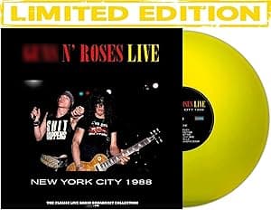 GUNS N' ROSES - New York City 1988: The Classic Live Radio Broadcast Collection, WW1 - FM - Limited Color Edition [Clear Yellow LP] por Guns N' Roses — capa do álbum