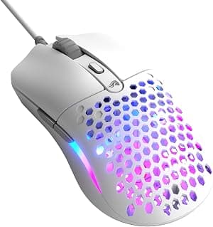 Glorious Mouse para jogos Model O Eternal Ultraleve RGB - Com fio - 55 g leve - Iluminação RGB personalizável - 6 botões programáveis - Design simétrico - Sensor óptico DPI de 12K - PC/Mac - Branco por Artista não identificado — capa do álbum