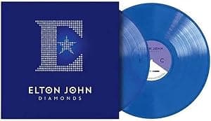 Diamonds (The Ultimate Greatest Hits) - Exclusive Limited Edition Blue 2x LP Vinyl [Condition-VG+NM] por Elton John — capa do álbum