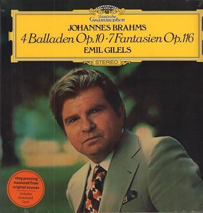 4 Ballades 7 Fantasias [Disco de Vinil] por Emil Gilels — capa do álbum