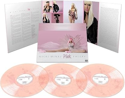 Pink Friday (10th Anniversary) [Deluxe Pink/White Swirl 3 LP] por Nicki Minaj — capa do álbum