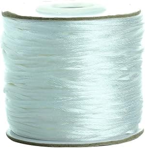 Jaydis Cordão de cetim de nylon branco de 1,5 mm com 80 jardas (73 m) de espessura, ideal para confecção de colares, pulseiras e bijuterias trançadas. Também pode ser usado para fazer nós chineses, ma por Artista não identificado — capa do álbum