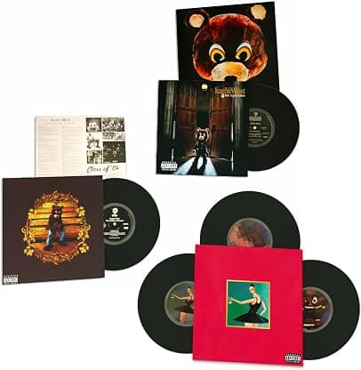 Kanye "Iconic" Vinyl Collection: College Dropout / Late Registration / Dark Twisted Fantasy por Kanye — capa do álbum