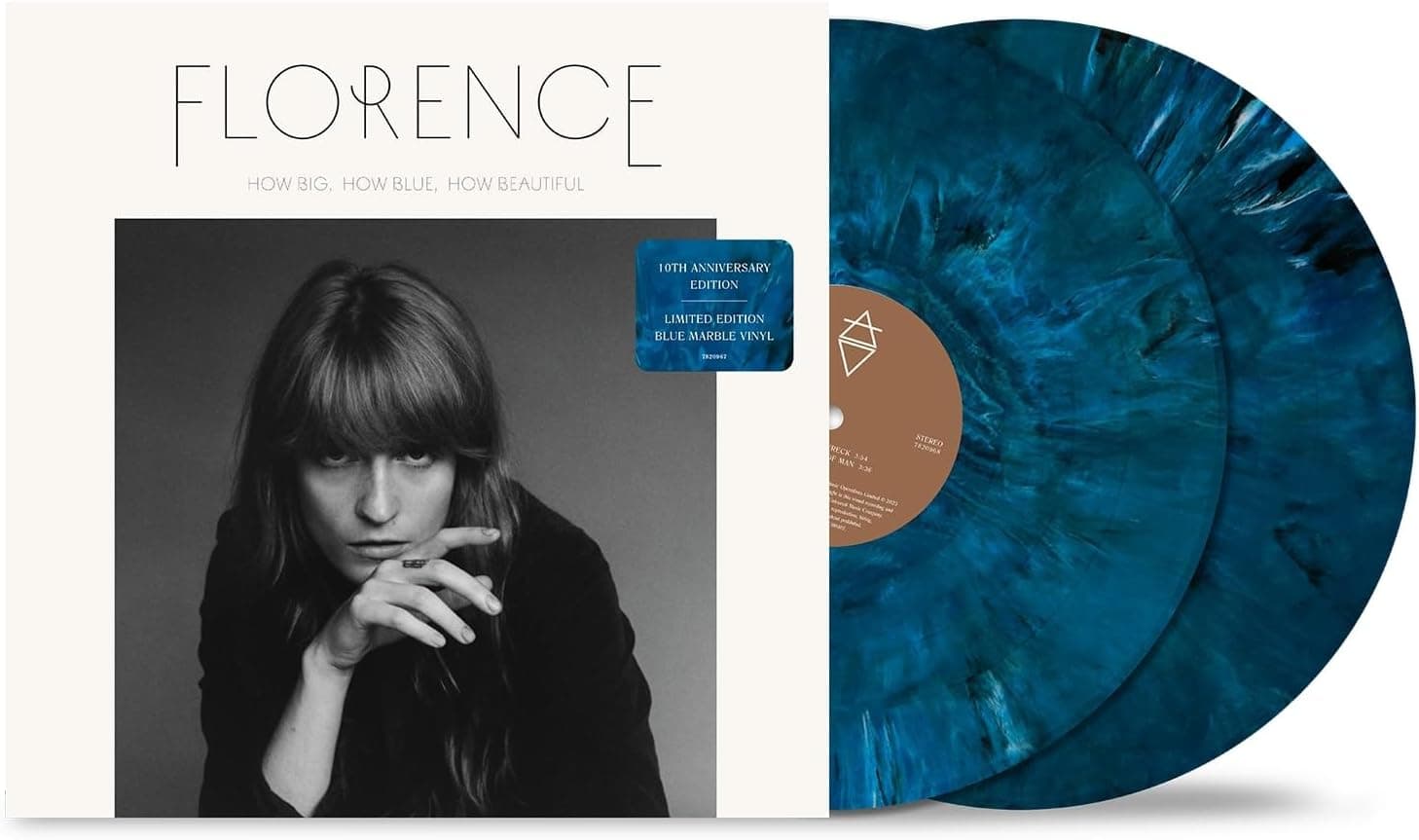 How Big, How Blue, How Beautiful (10th Anniversary Edition)[Blue Marble 2 LP] por Florence + The Machine — capa do álbum