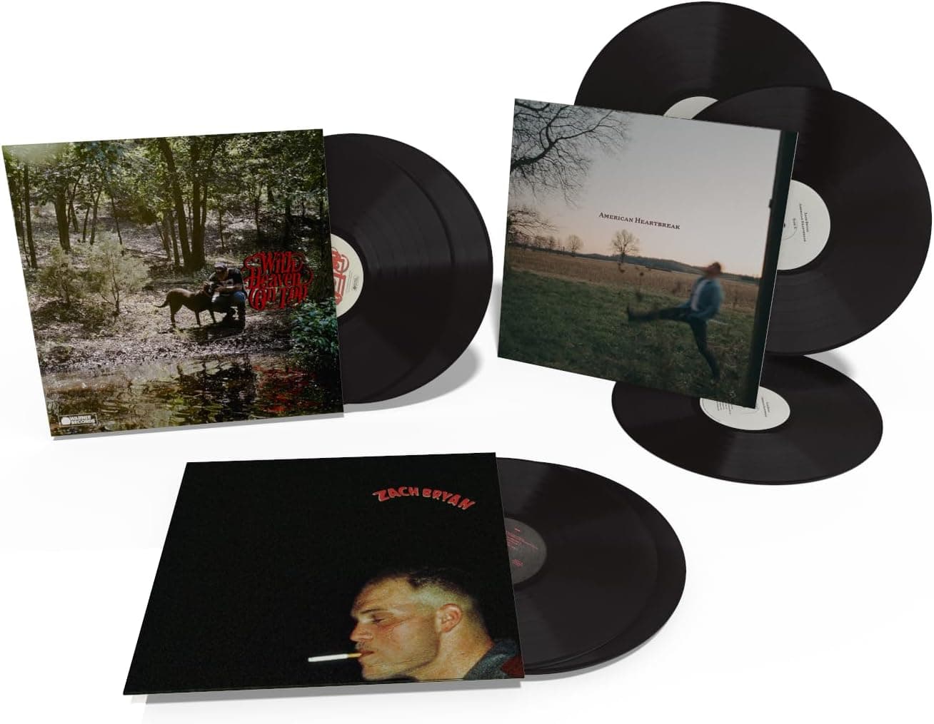 Zach Bryan Vinyl Collection: Zach Bryan (Self-Titled) / American Heartbreak / With Heaven On Top por Zach Bryan — capa do álbum