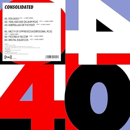 Pias 40 por Consolidated — capa do álbum