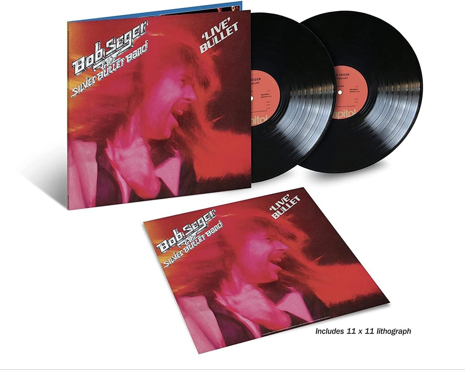 'Live' Bullet [2 LP] por Bob Seger & The Silver Bullet Band — capa do álbum