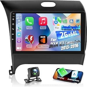 [2 + 64 G] Rádio automotivo NHOPEEW para KIA Cerato K3 Forte 2013-2016 com Carplay sem fio e Android Auto, tela sensível ao toque de 9 polegadas Android estéreo para carro - DSP/GPS Navi, WiFi/SWC por Artista não identificado — capa do álbum