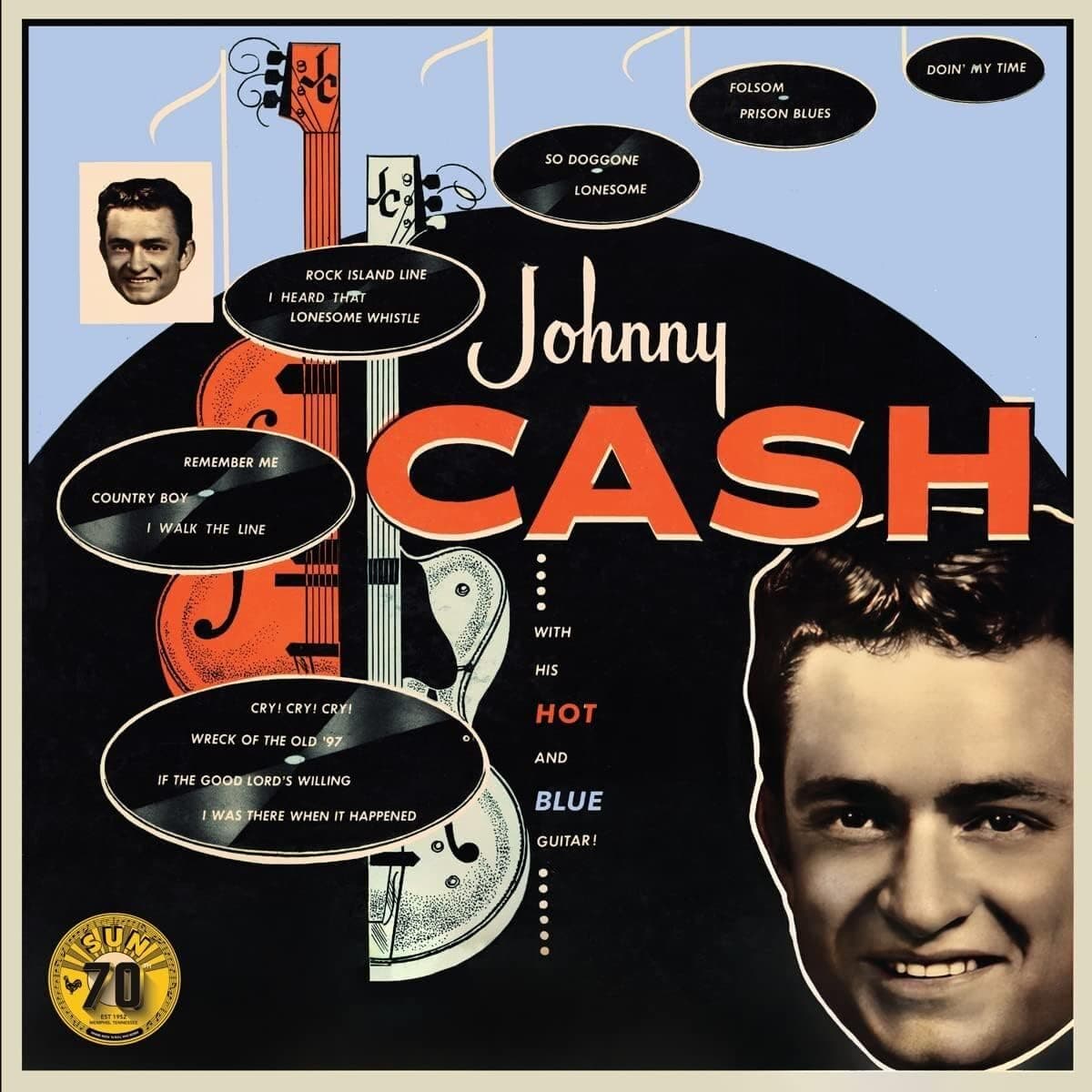 WITH HIS HOT & BLUE GUITAR (SUN RECORDS 70TH ANNIVERSARY) por Artista não identificado — capa do álbum