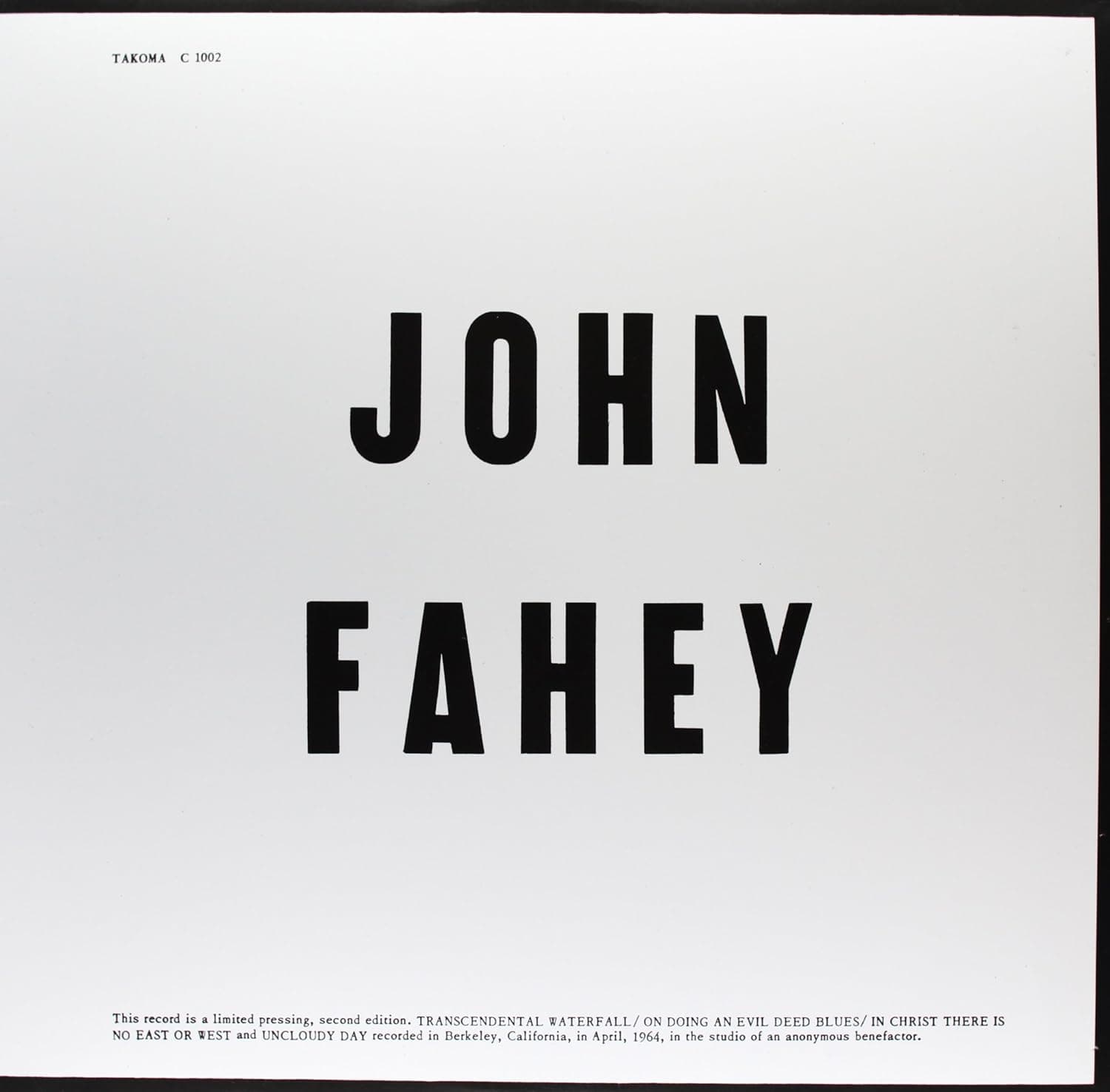 Blind Joe Death [Disco de Vinil] por John Fahey — capa do álbum