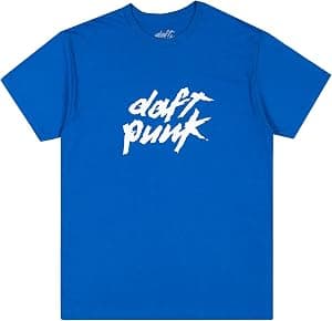 Daft Punk Camiseta unissex com logotipo clássico da mercadoria oficial para adultos por Artista não identificado — capa do álbum