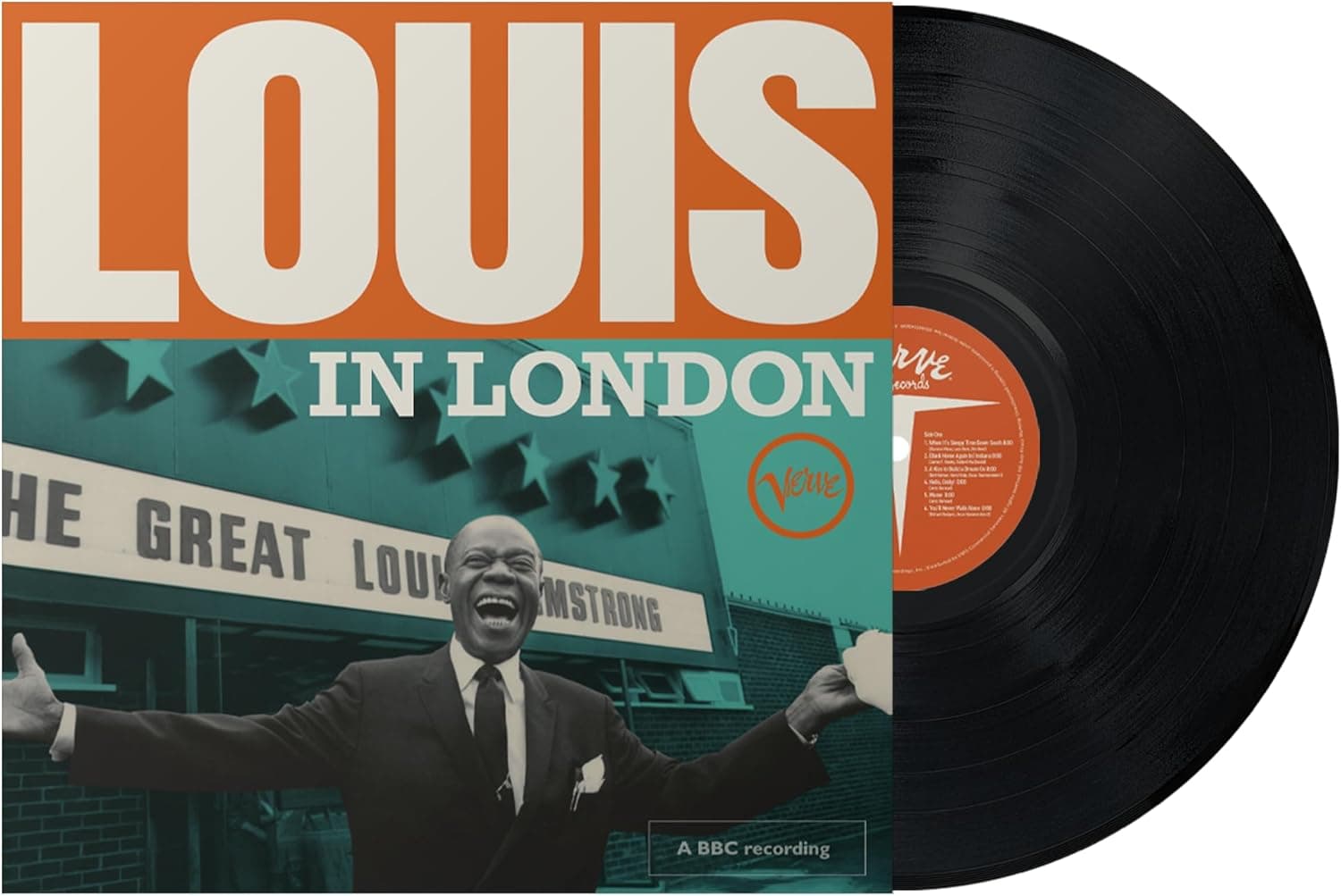 Louis In London [LP] por Louis Armstrong — capa do álbum