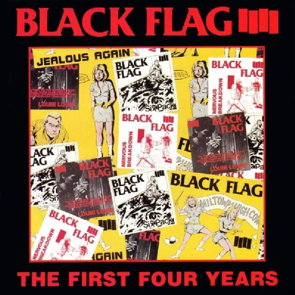 First Four Years / Singles [Disco de Vinil] por Black Flag — capa do álbum