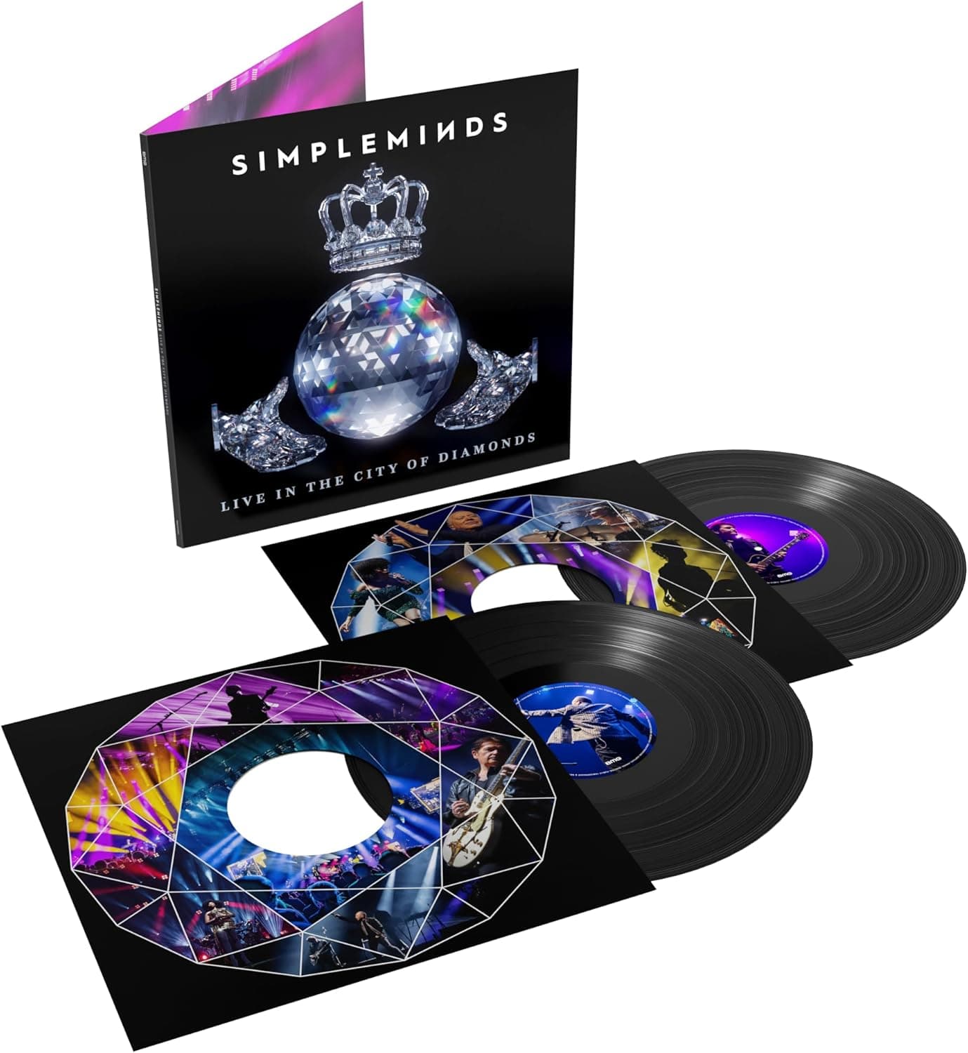 Live in the City of Diamonds[2 LP] por Simple Minds — capa do álbum