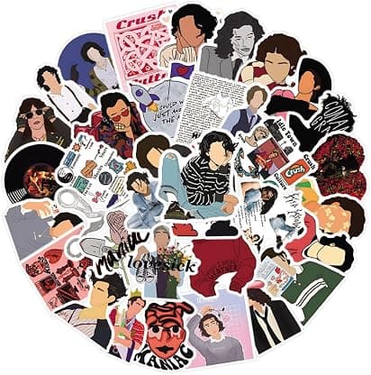 Pacote com 61 adesivos cinza Conan, adesivos fofos de vinil de desenho animado à prova d'água para garrafa de água, laptop, telefone, álbum de recortes, escolha de diário para decoração de festa por Conan — capa do álbum