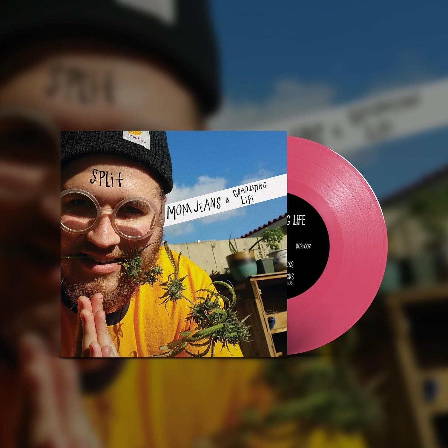 MOM JEANS./GRADUATING LIFE - SPLIT (HOT PINK VINYL) por Artista não identificado — capa do álbum