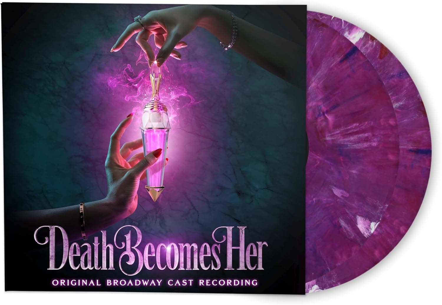 Death Becomes Her (Original Broadway Cast Recording)[Potion Purple 2 LP] por Various Artists — capa do álbum