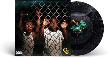 GHETTO GODS [Black w/ Gold Swirl 2 LP] por Earthgang — capa do álbum