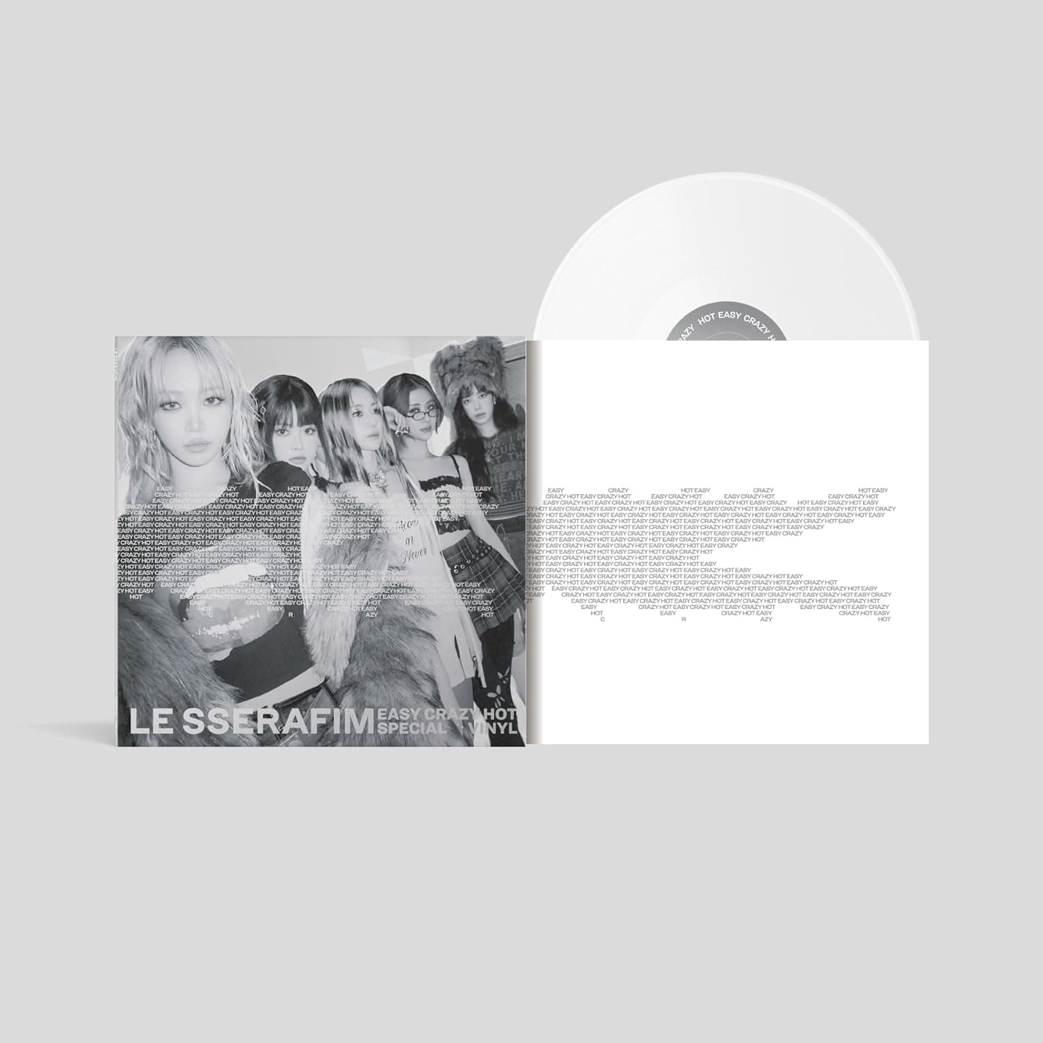 'EASY-CRAZY-HOT' SPECIAL VINYL[SILVER WHITE] por Le Sserafim — capa do álbum