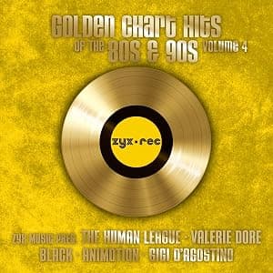 GOLDEN CHART HITS OF THE 80S & por Camouflage, Gigi D'agostino, Valerie Dore, and More Black — capa do álbum