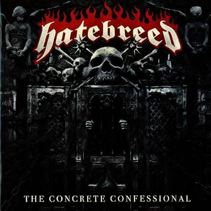The Concrete Confessional - Clear Red Splatter (Colored Vinyl, Clear Vinyl, Red, Splatter) por Hatebreed — capa do álbum