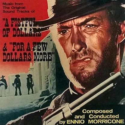 Fistful Of Dollars / For A Few Dollars More (Original Soundtrack) [Oxblood Colored Vinyl] [Disco de Vinil] por Ennio Morricone — capa do álbum