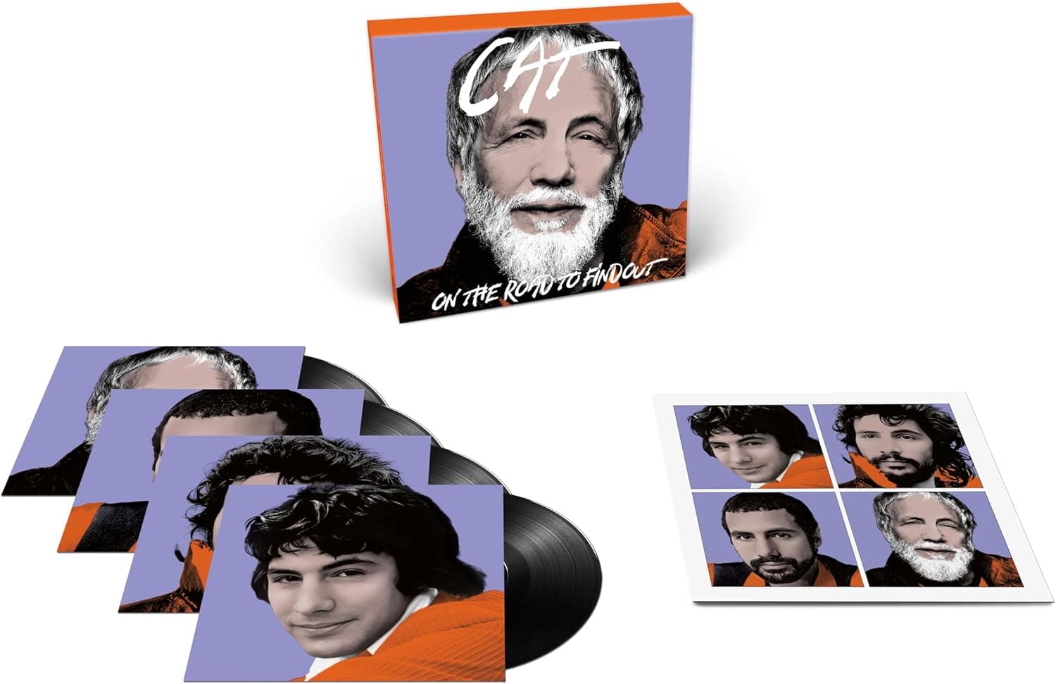 On The Road To Findout: Greatest Hits[Deluxe 4 LP] por Yusuf/Cat Stevens — capa do álbum