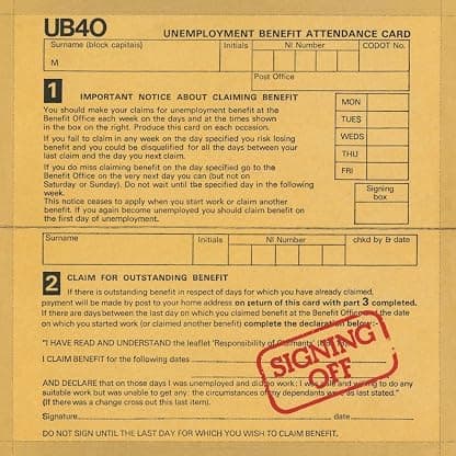 Signing Off [Translucent Red 2 LP] por UB40 — capa do álbum