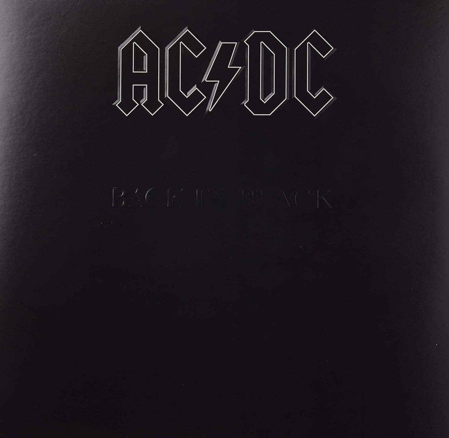 Back In Black por Ac/Dc — capa do álbum
