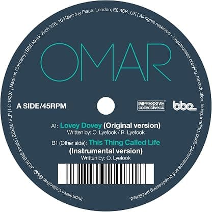 Lovey Dovey (Original Version) / This Thing Called Life (Instrumental) [7" VINYL] por Omar — capa do álbum