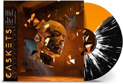 Reflections - Orange and Black W/ White Splatter (Colored Vinyl, Orange, Black, White, Splatter) por Caskets — capa do álbum