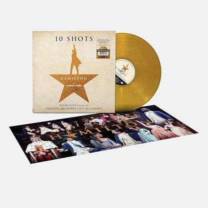 Hamilton 10 Shots Exclusive Gold Vinyl LP [w/ Poster], Lin-Manuel Miranda por Lin-Manuel Miranda — capa do álbum