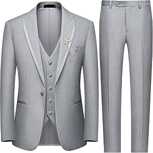 WEEN CHARM Terno masculino de 3 peças, blazer de um botão, conjunto de calças, justo, formal, casamento, negócios, smoking por Artista não identificado — capa do álbum