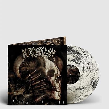 ASSASSINATION (CLEAR/BLACK MARBLED VINYL) por Krisiun — capa do álbum