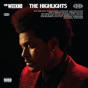 The Highlights[Red Sparkle 2 LP] por The Weeknd — capa do álbum